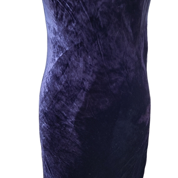 J. Crew | NWT Navy Blue Silk Velvet Lush Halter Slip Evening Dress -Size 6 - Picture 6 of 13